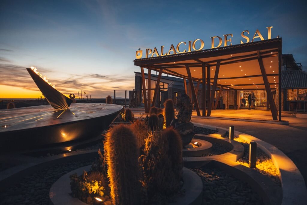 atardecer en el palacio de sal